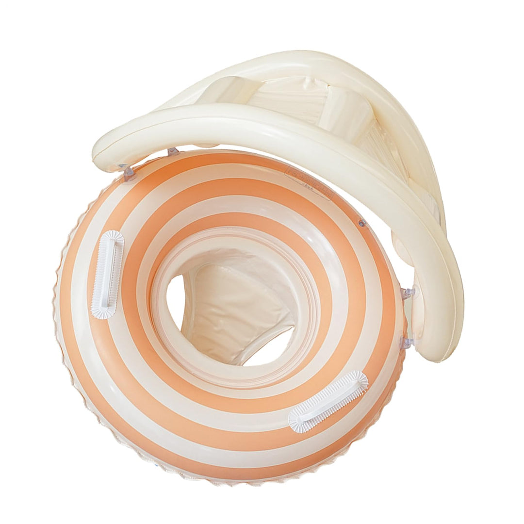 Baby Schwimmreifen Mit Sonnendach - Kleinkinder Schwimmhilfe Aufblasbar - Schwimmring Mit UV-Schutz