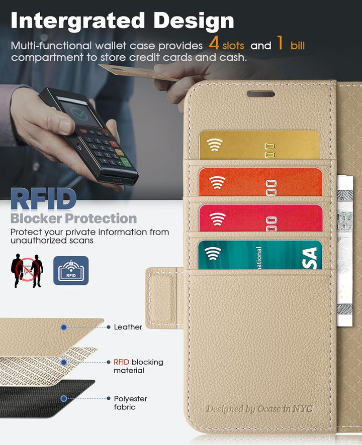 OCASE Aktualisierte Version Hülle Samsung Galaxy Z Fold 5 5G Handyhülle [mit S Pen Halter] [Vorderse