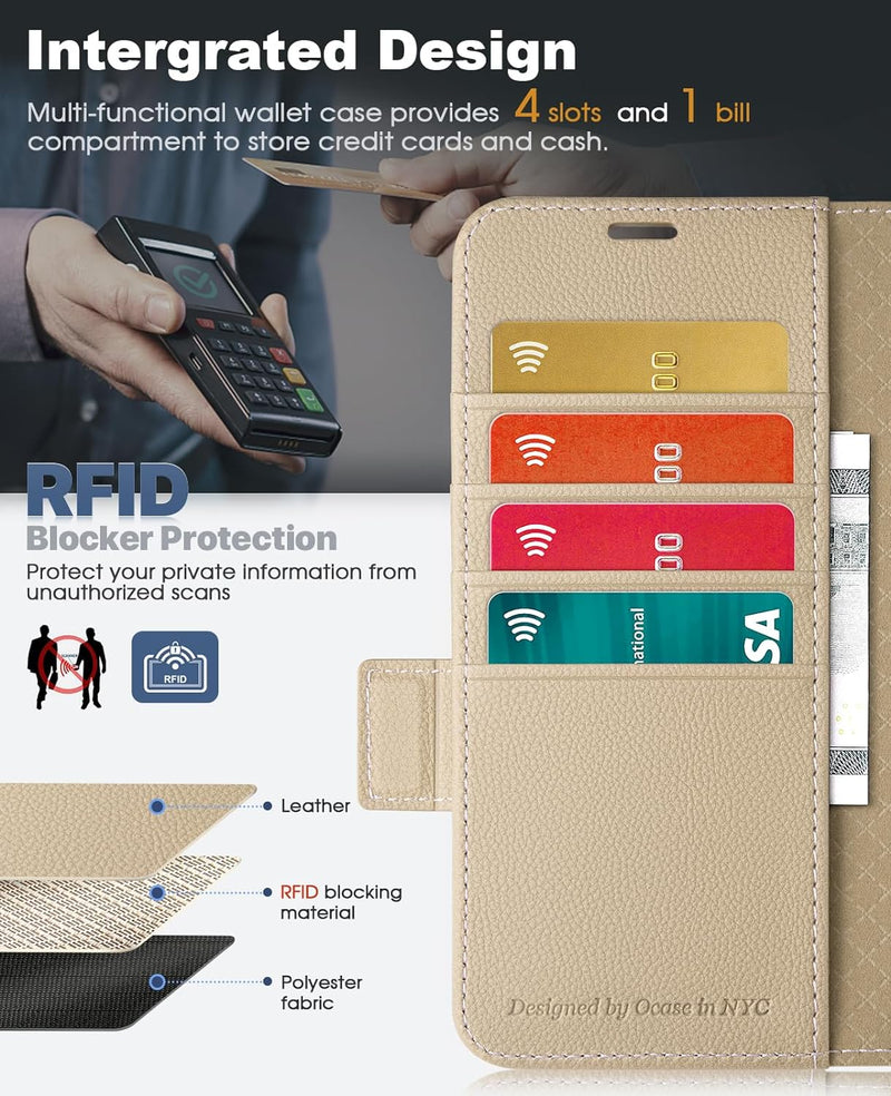 OCASE Aktualisierte Version Hülle Samsung Galaxy Z Fold 5 5G Handyhülle [mit S Pen Halter] [Vorderse