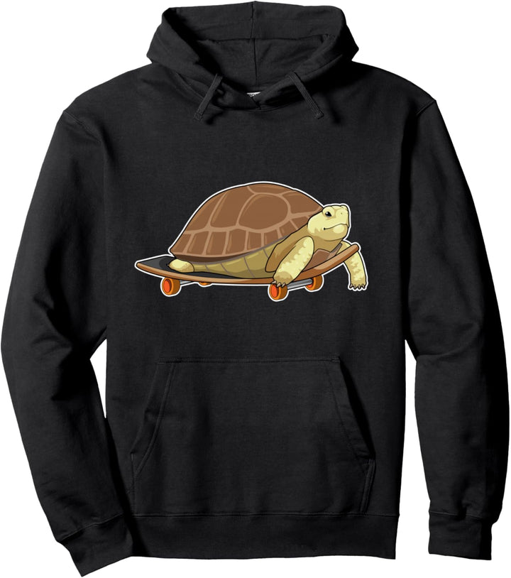 Schildkröte Skater Skateboard Sport Pullover Hoodie