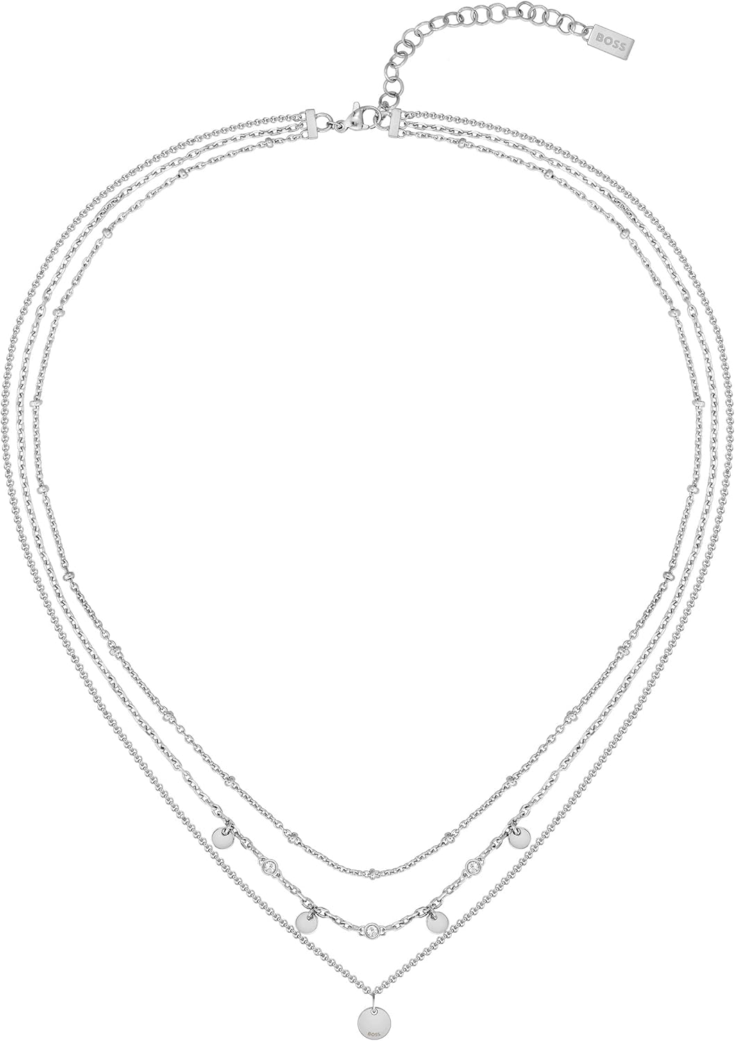 BOSS Jewelry Gliederhalskette für Damen Kollektion IRIS aus Edelstahl - 1580330