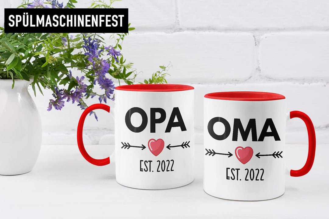 Trendation - Ihr werdet Oma und Opa 2022 Geschenk Schwangerschaft Verkünden Überraschung Baby Du Wir