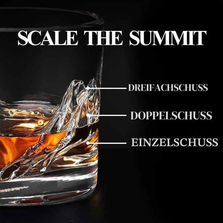 LIITON Whisky Gläser aus Kristallglas, Tumblergläser, Geschenke für Männer für Cocktails, Gin, Bourb