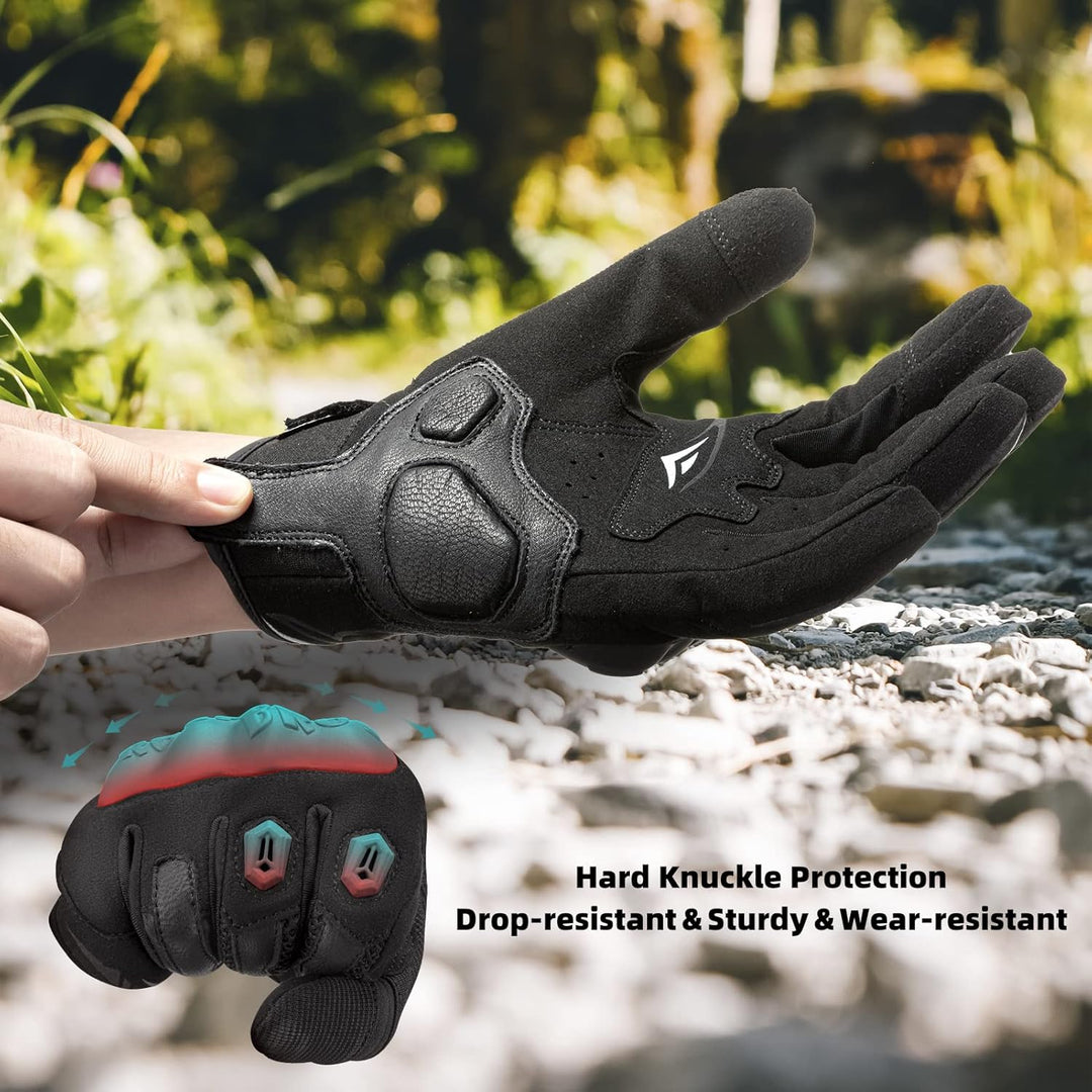 ROCKBROS Motorrad Handschuhe Touchscreen Handschuhe Motorrad, Taktische Handschuhe mit gepolstertem