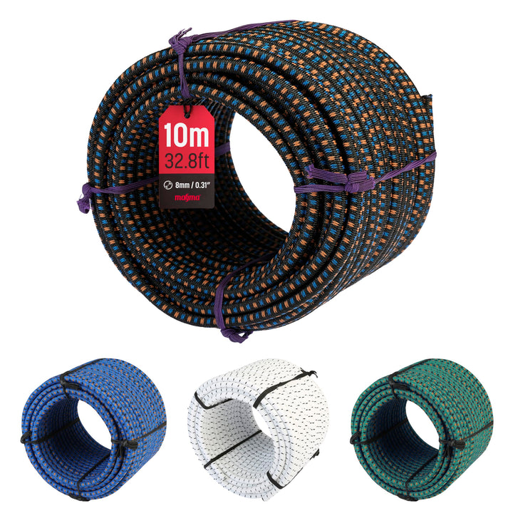 MAGMA Elastisches Seil Bungee-Seil für Schwimmbadabdeckungen 8mm, 50m. Gummiseil für Schwimmbad, Ang