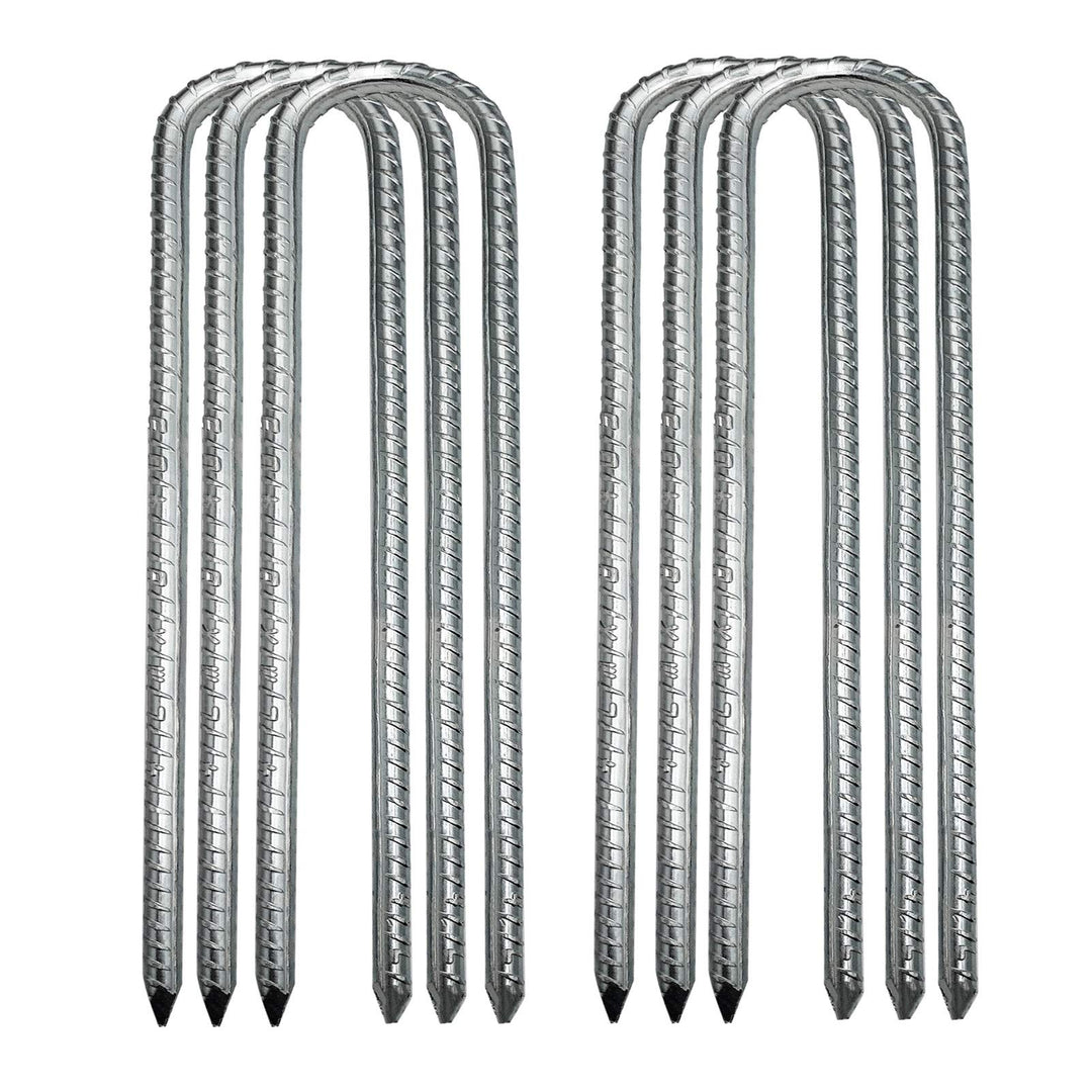 SOONPAM Bodenanker Zeltnägel Garten Erdanker Verzinkt Bewehrung Heringe Erdnagel Erdspiess Bauanker