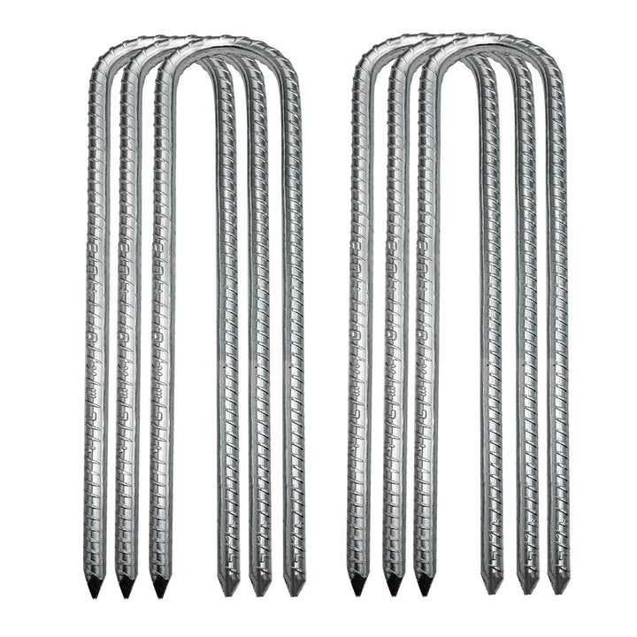 SOONPAM Bodenanker Zeltnägel Garten Erdanker Verzinkt Bewehrung Heringe Erdnagel Erdspiess Bauanker