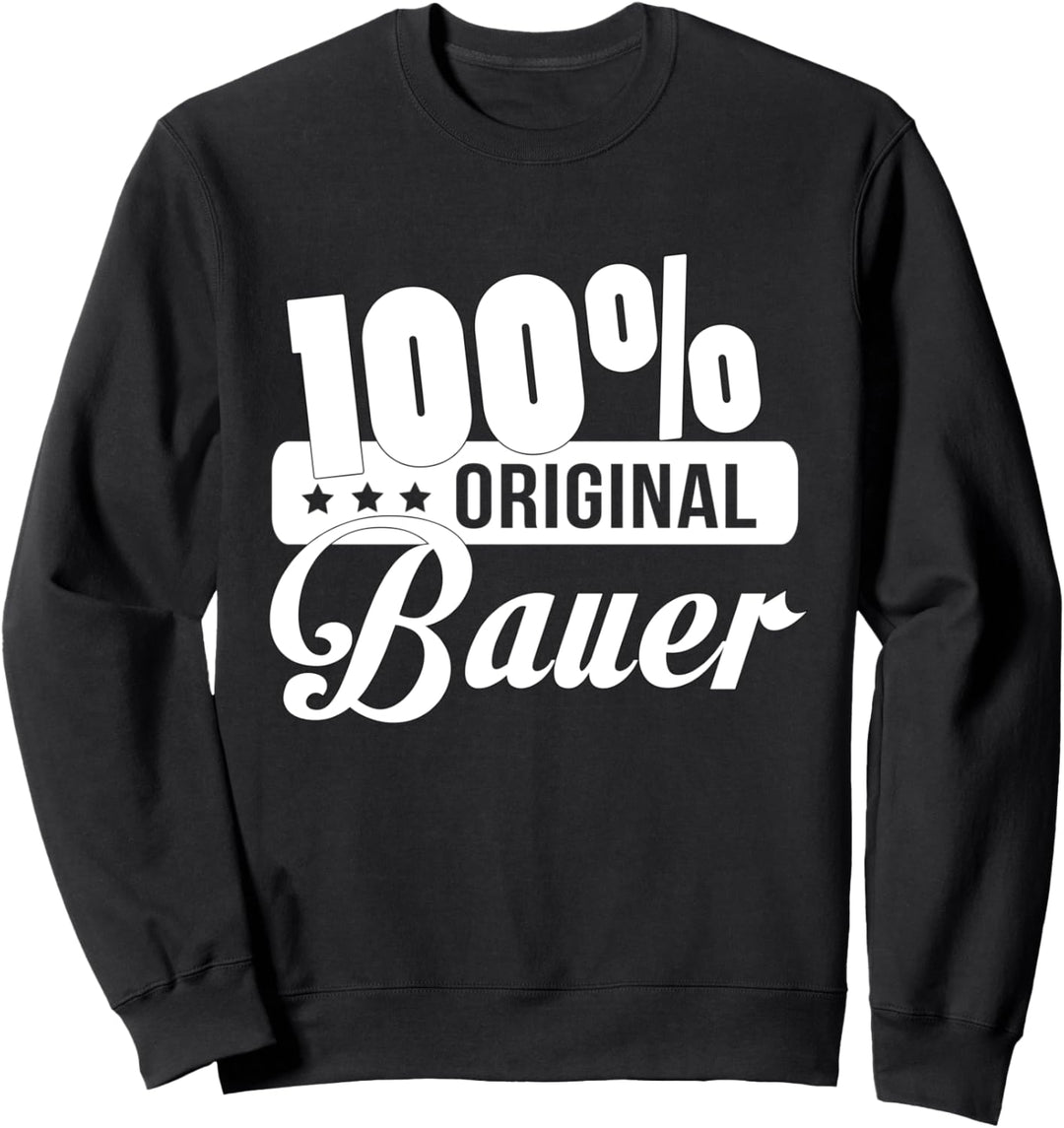 Bauer 100% Bauer Ausbildung Landwirt Landwirtschaft Geschenk Sweatshirt