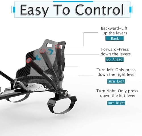 Hoverkart-Sitz für Scooter und Gokart – Sitzaufsatz für Hoverboards, Hovergokart für Hoverboards, Si