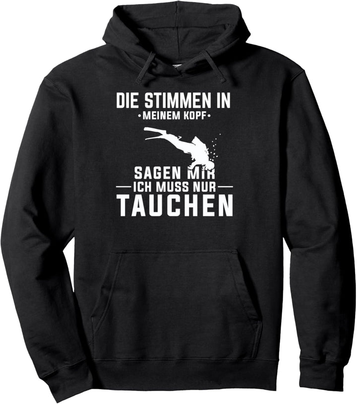 Tauchen Freitauchen Taucher Geschenk Pullover Hoodie