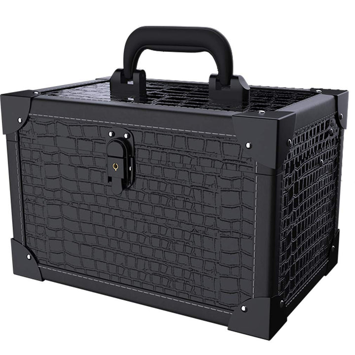 ANGNYA Kosmetikkoffer mit Spiegel Schminkkoffer Beauty Case 2 Ebenen mit Schlüssel elegant und klass