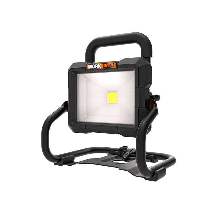 WORX WX026.9 LED Akku Arbeitsleuchte 20V – 360 Grad schwenkbarer Baustrahler - mit LED Licht für die