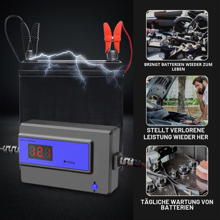 Automatischer Batterie Desulfator Wartungsgerät für Gel, AGM, SLA Blei Säure Batterien für Autos, LK