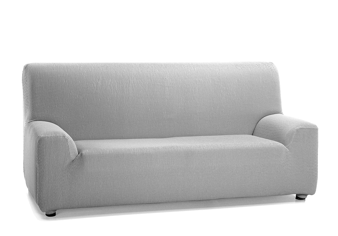 Martina Home Tunez - Stretch Sofabezug für Sofa, Grau (Alma), 3-Sitzer (Sofagrösse: 180-240cm) 3 Sit