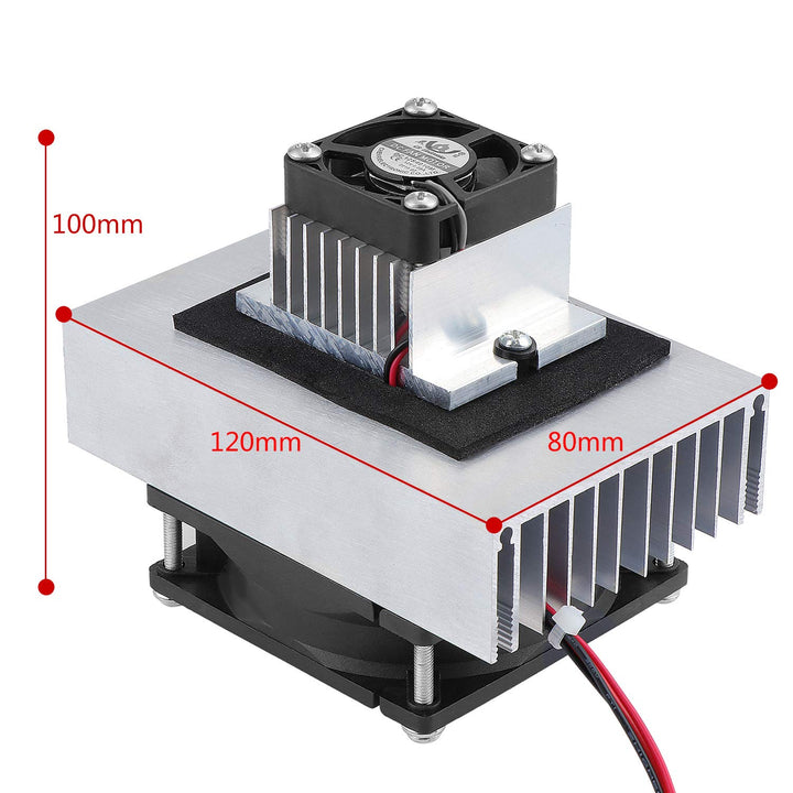 HSEAMALL Thermoelektrisches Peltier-Kühlsystem mit Halbleiter-Kühlsystem, 12 V, Gleichstrom, Leitmod