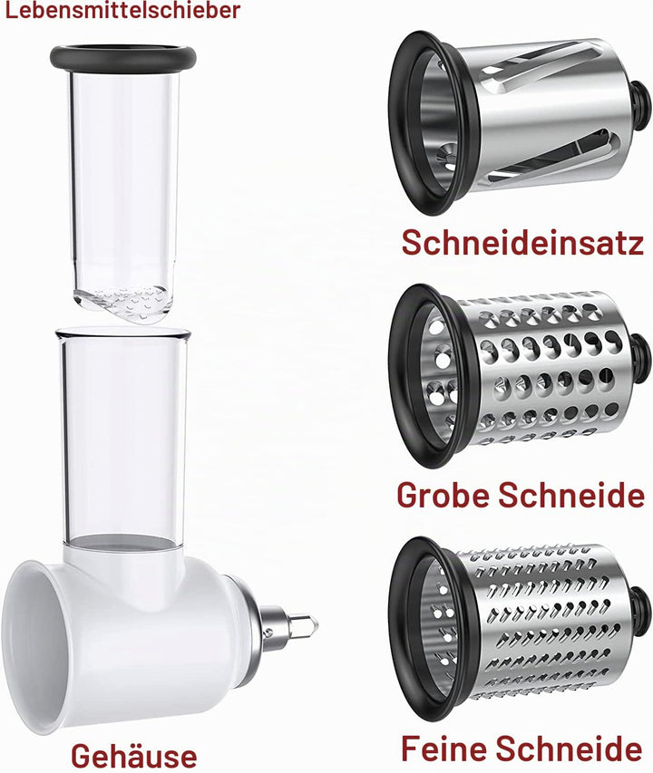 Gemüseschneider für kitchen aid Küchenmaschine, Slicer Shredder Aufsatz für kitchenaid Zubehör,Gemüs