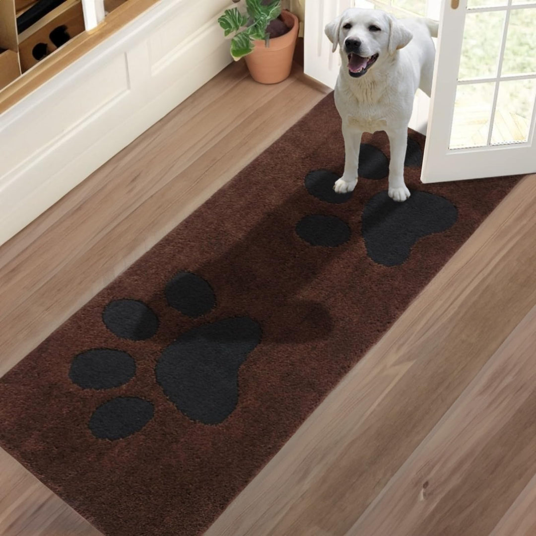 Schmutzfangmatte Türmatte für den Innenbereich 80 x 178 cm, rutschfeste waschbare Teppichmatte, flac