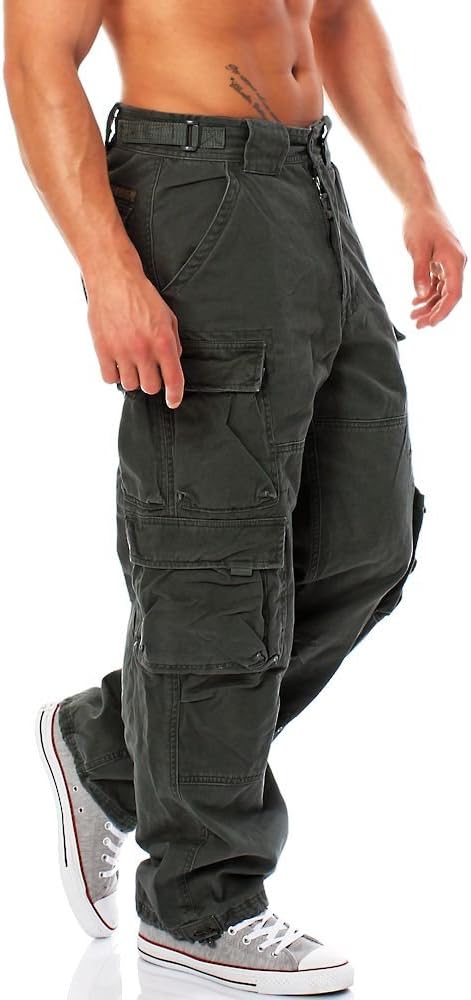Jet Lag Herren Cargohose Hose 007 Loose-Fit Seitentaschen urban chic 3XL/32