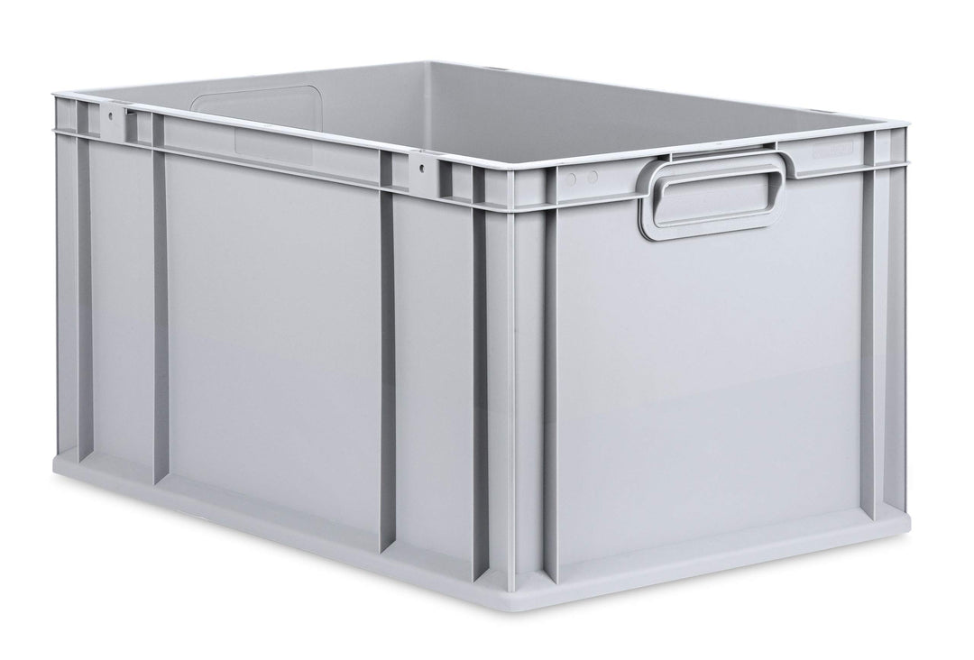 aidB Eurobox NextGen Grip, 600x400x320 mm, Griffe geschlossen, robuste Plastikbox aus Kunststoff mit