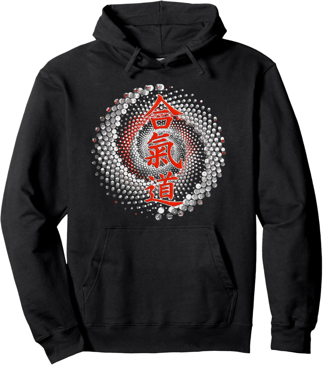 Aikido Kanji Kunst, Aikido Spiralenergie Pullover Hoodie