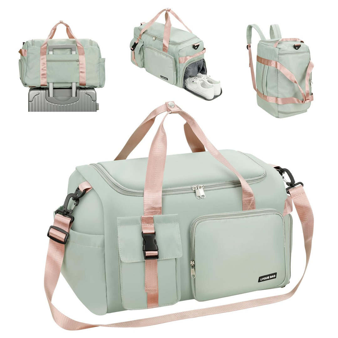 Cozary Sporttasche für Herren & Damen - 42L grosse Reisetasche Wasserdichtes Oxford-Gewebe - 3-in-1