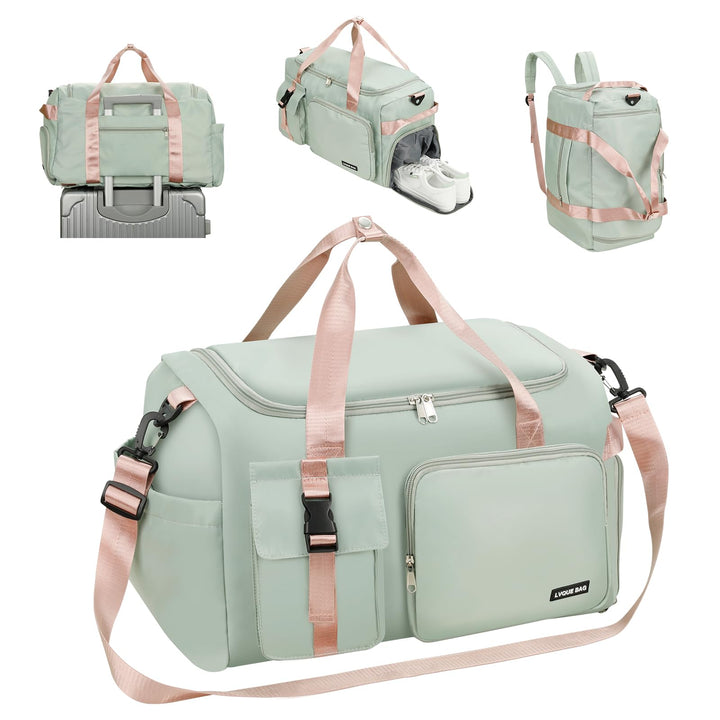 Cozary Sporttasche für Herren & Damen - 42L grosse Reisetasche Wasserdichtes Oxford-Gewebe - 3-in-1