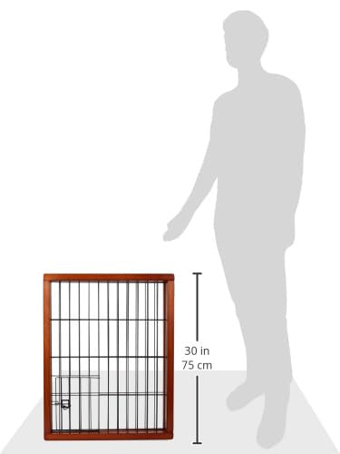 Carlson Pet Products Design Paw Haustiergitter aus Holz, extra hoch, 157 cm, 3 Paneele, Braun