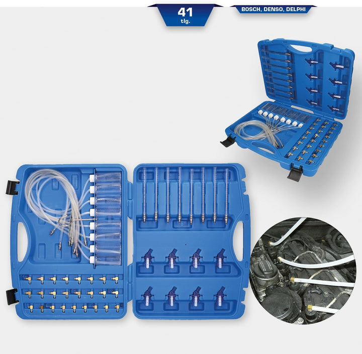 BRILLIANT TOOLS BT581530 Common-Rail-Tester | mit 40 Adaptern [Powered by KS TOOLS]