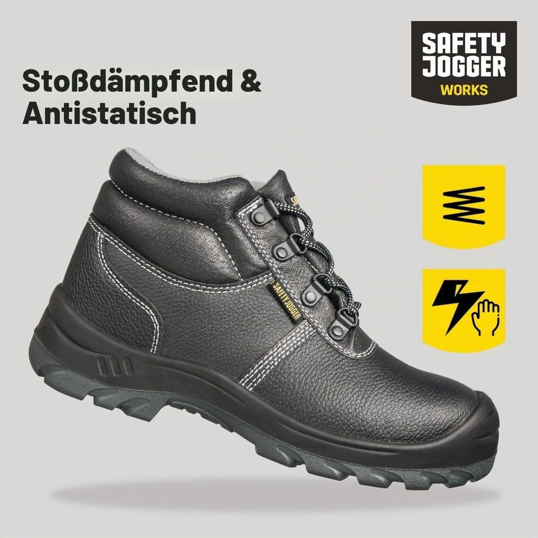 SAFETY JOGGER mit Stahlkappe Herren Leicht - S3 / S1P Arbeitsschuh für Damen, Rutschfeste Pannensich
