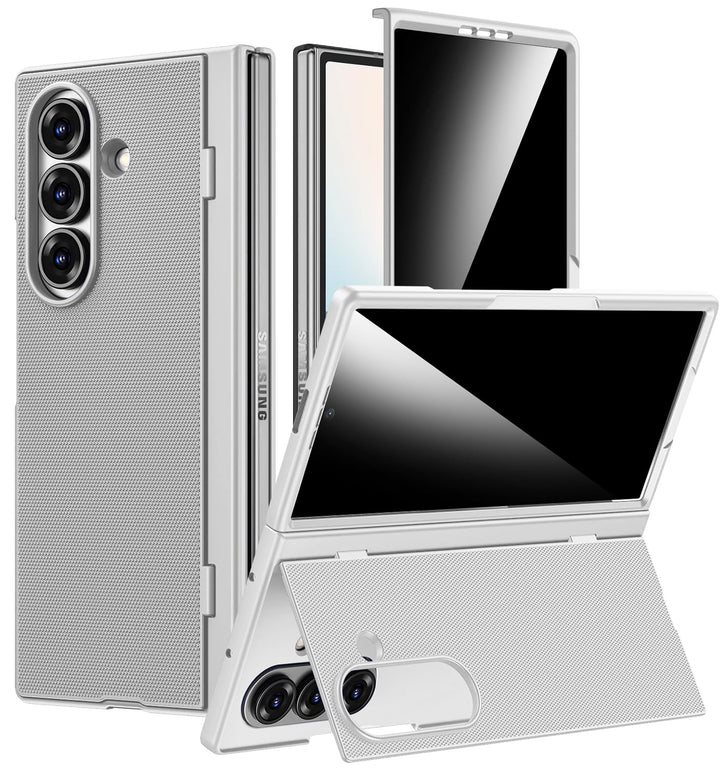 Miimall Handyhülle Kompatibel mit Samsung Galaxy Z Fold 7 Hülle mit Ständer, [Privacy Displayschutz]