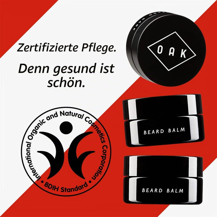 OAK BEARD BALM I Bartbalsam, Bartpomade (50 ml): Macht geschmeidig. Gibt leichten Halt und Glanz. Na