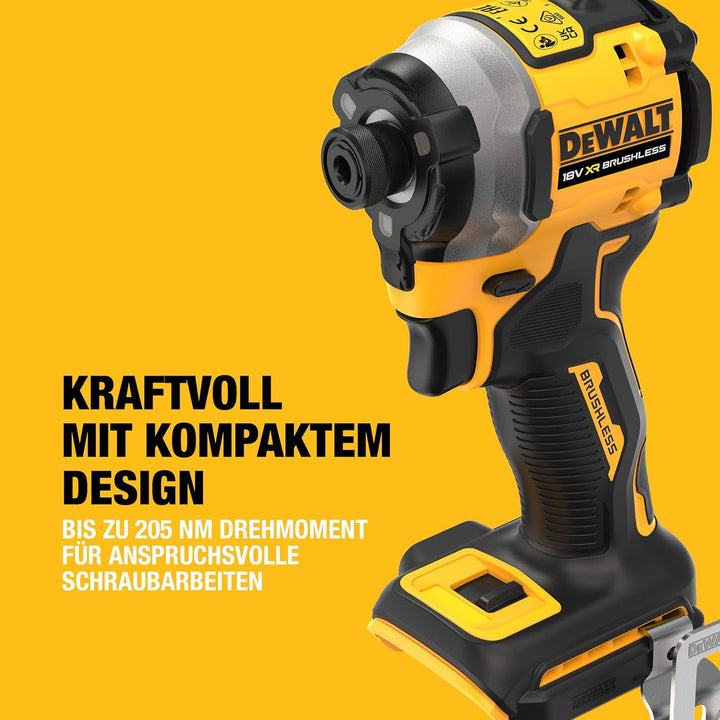Dewalt 18V XR Akku-Schlagschrauber DCF850N (¼“ Zoll Innensechskant-Aufnahme mit Selbstverriegelung,
