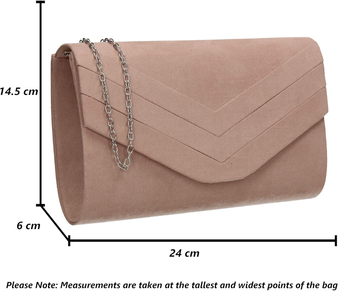SwankySwans Damen Samantha Clutch Nude, Nude