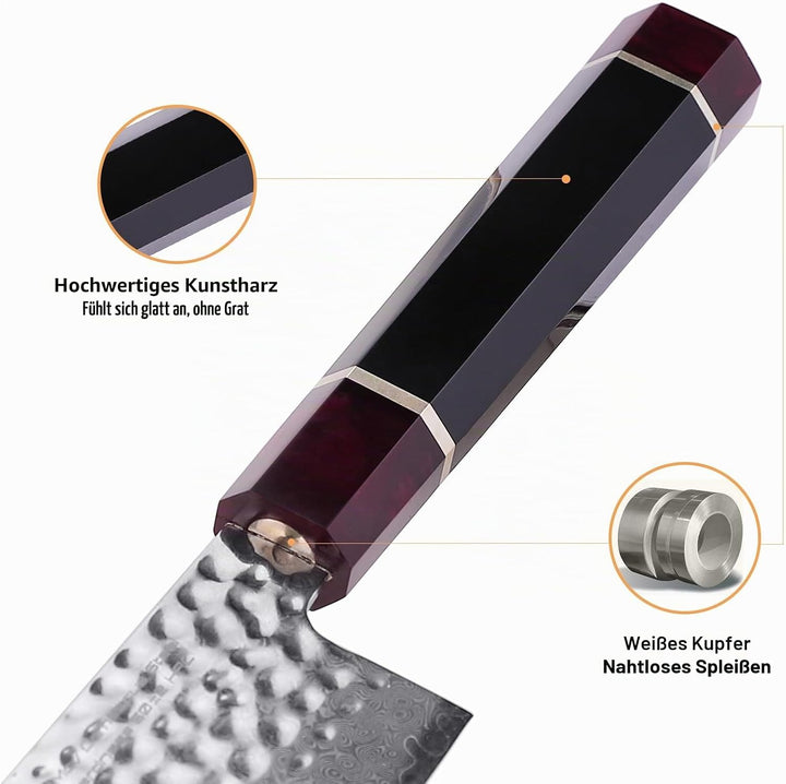 FINDKING Eternity Series Küchenmesser mit ABS-Schutzhülle, japanisches Mehrzweck-Schneidemesser, 9Cr