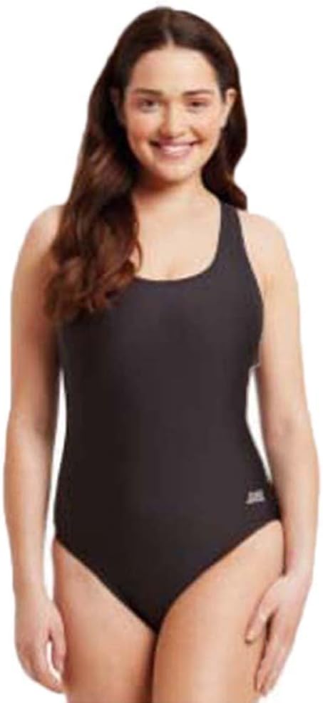 Zoggs Damen Coogee Sonicback Ecolast Bademode 34 Schwarz, 34 Schwarz