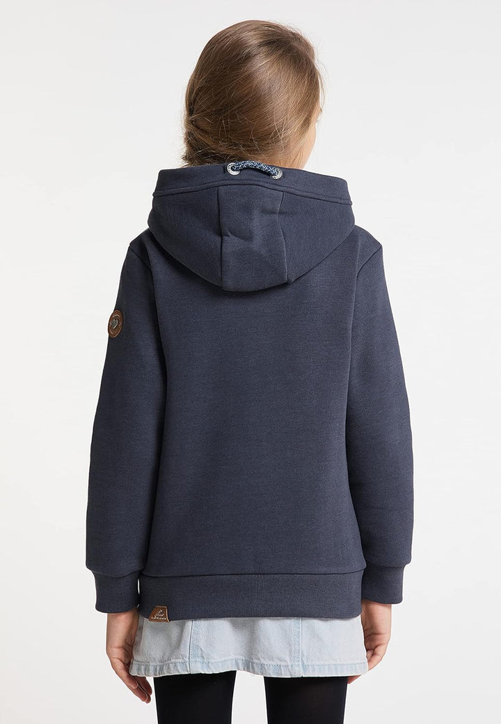 Ragwear Nesie Zip Mädchen Sweatjacke Sweatshirt mit Kapuze Übergangsjacke Jacke Cardigan Strickjacke