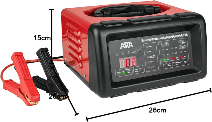 APA 16623 Werkstattladegerät 12 V, 6V 20A 20 A Ladestrom, 20 A Ladestrom