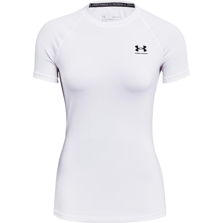 Under Armour Damen HeatGear Compression Short-Sleeve T-Shirt L Weiss, L Weiß