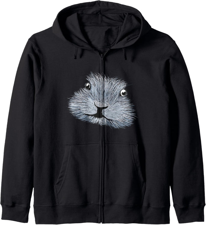 Süsses graues Erdhörnchen - graues Erdmännchen Outfit Kapuzenjacke