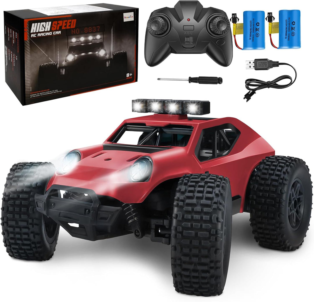 Kizeefun Ferngesteuertes Auto, 2.4Ghz 1/20 RC Auto Geländewagen 20 km/h Alle Gelände, Elektrisches S