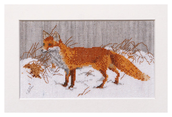 Thea Gouverneur - Kreuzstich-Set - Füchschen hen - Aida - 14 Count - Für Erwachsene - 573A 573A Aida