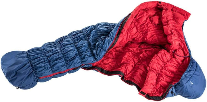 deuter Exosphere -10° L - Large Kunstfaser Schlafsack, steel-fire Zip left, Zip left