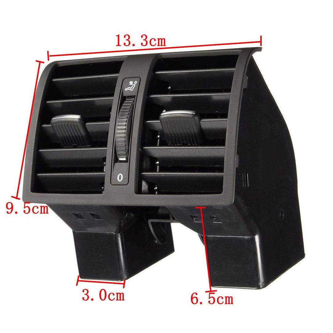 Maso Lüftungsgitter für Armaturenbrett, Klimaanlage, für VW Touran Caddy 2004–2015, Schwarz