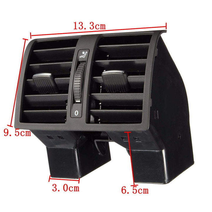 Maso Lüftungsgitter für Armaturenbrett, Klimaanlage, für VW Touran Caddy 2004–2015, Schwarz