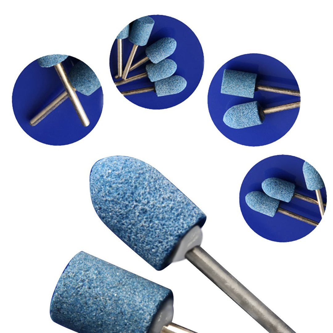 100 Stück Schleifstein-Bit-Set mit 3 mm Schaft und 6 mm Rundspitze für Jade, Metall und Holz