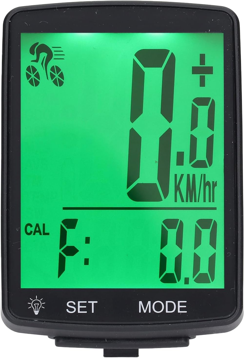 Walfront YA100 A Fahrradcomputer, Kabelloser Fahrradcomputer 2, 8-Zoll-LCD-Display mit Geschwindigke