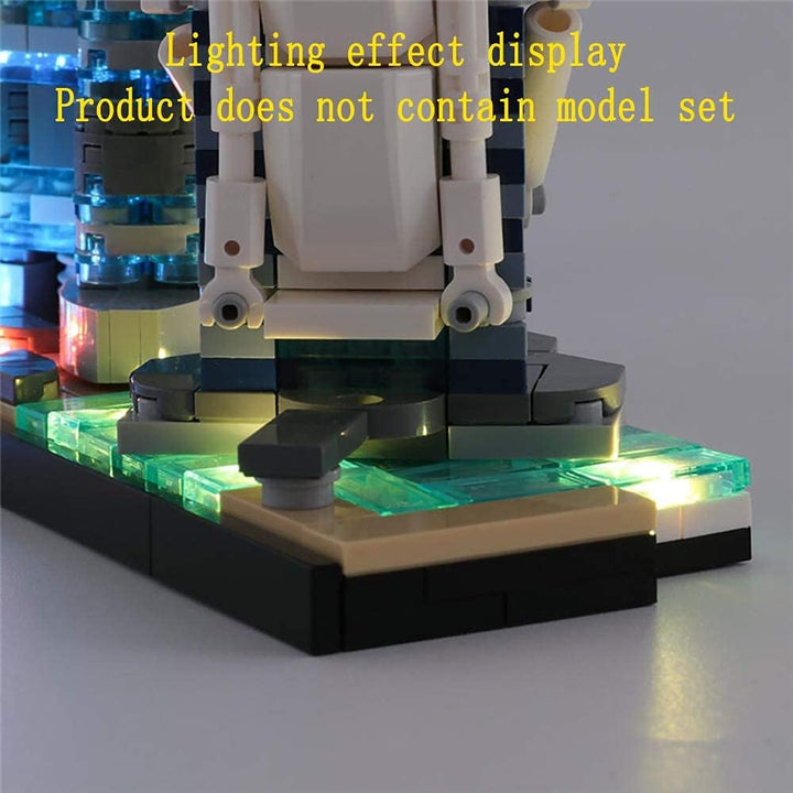 GEAMENT LED-Licht-Set für Architecture Skylines Dubai – kompatibel mit Lego 21052 Bausteine Modell (