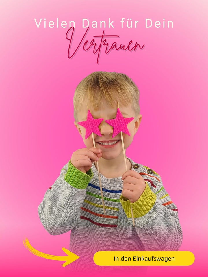 Wachsmann 20 Bienenwachsplatten aus Deutschland, pink, Wachsplatten 20 x 15 cm, Bienenwachs Kerzen s
