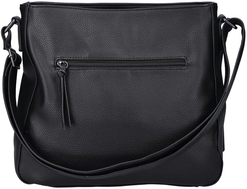 Rieker Damen H1481 Umhängetasche Schwarz, Schwarz