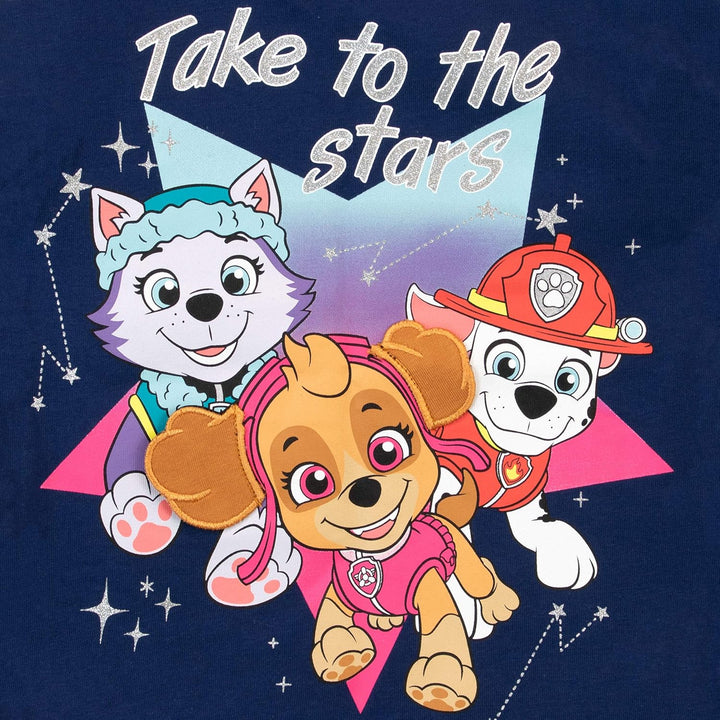 PAW PATROL Mädchen Skye und Everest Schlafanzug 92 Blau, 92 Blau